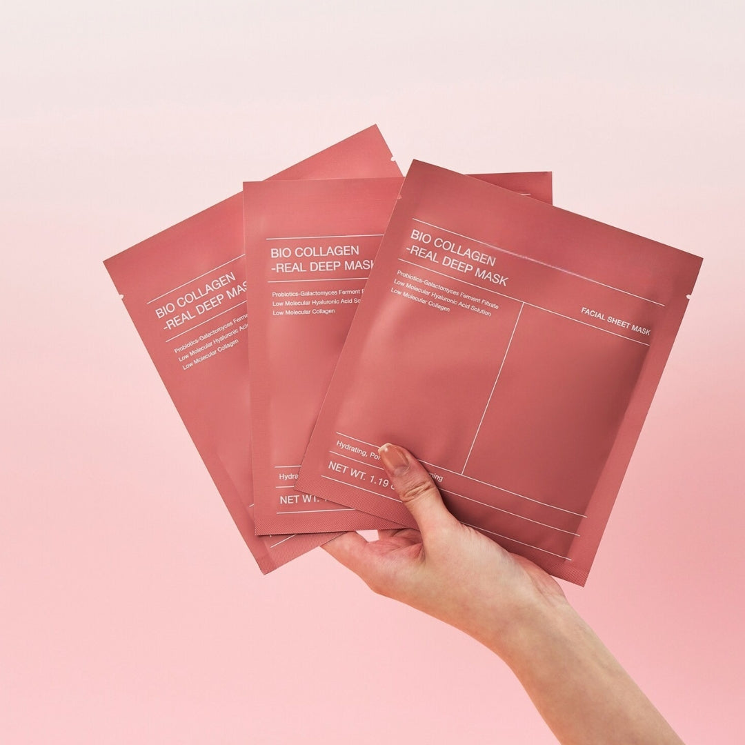 Masque Bio-Collagène Coréen- Hydrate après l'exfoliation