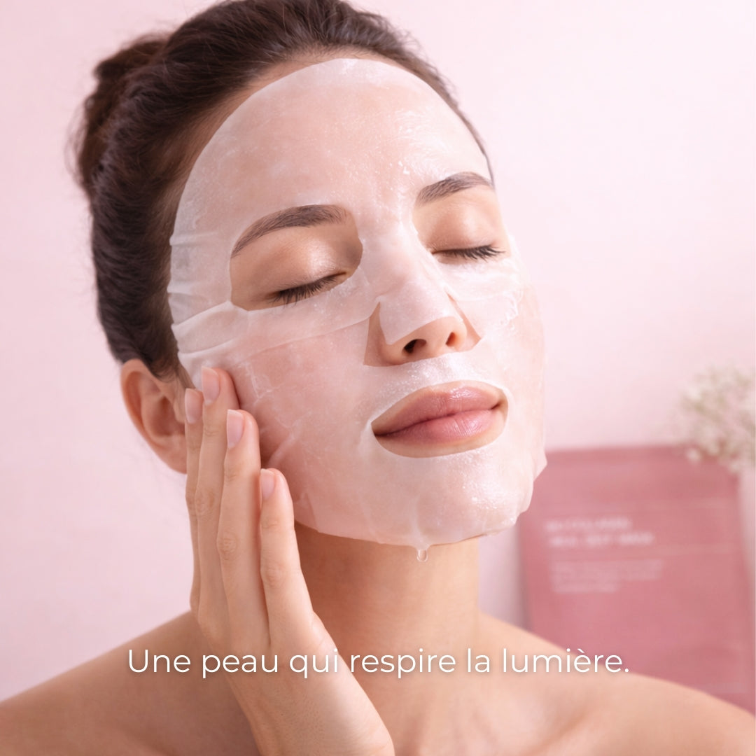 Masque Bio-Collagène Coréen- Hydrate après l'exfoliation