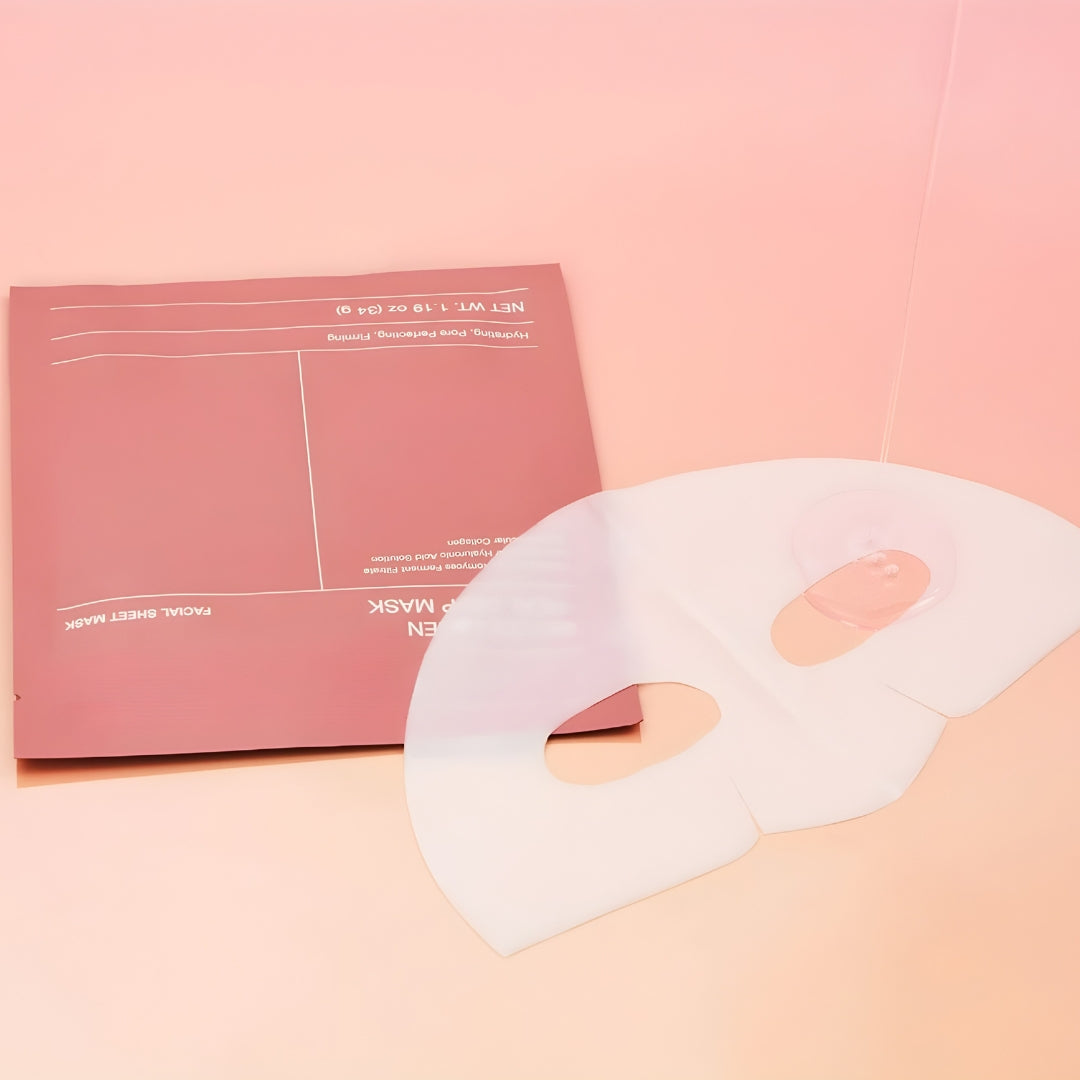 Masque Bio-Collagène Coréen- Hydrate après l'exfoliation